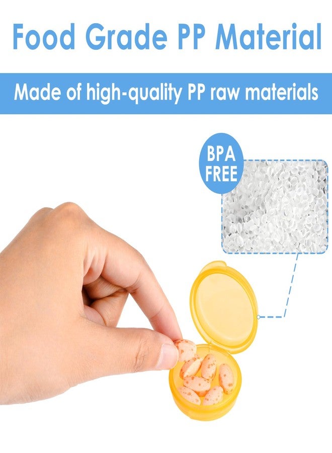 Amabro Small Pill Organizer Box, 7 PCS Travel Pill Cases Portable Pill Container Daily Mini Pill Case Holder for Pocket Purse Briefcase Pills Medicine Cod Liver Oil Storage Box Earplug Case - Image 2